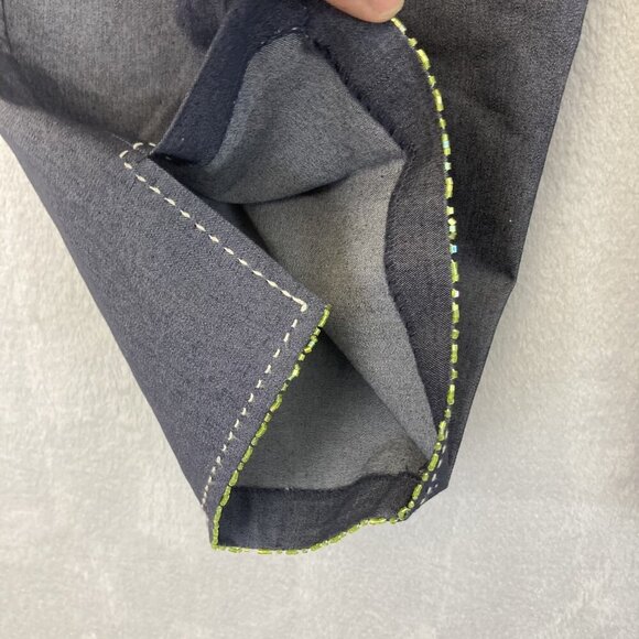 Sigrid Olsen Sport Pants Womens 18W Cropped Capri Beaded Summer Citrus Indigo - Picture 8 of 12